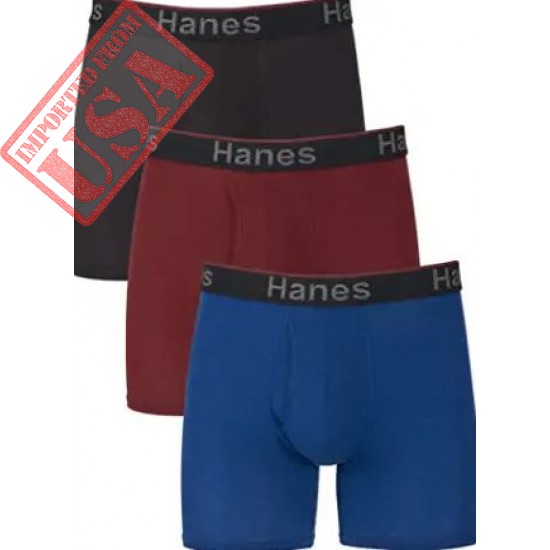 Hanes Men's Comfort Flex Fit Total Support Pouch 3-Pack, Available in Regular and Long Leg