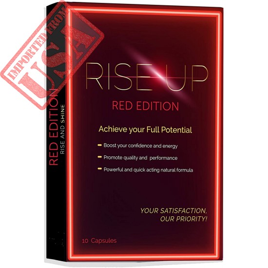 Rise Up, Red Edition Natural Male Energy Supplement, 1-Pack 10 Capsules