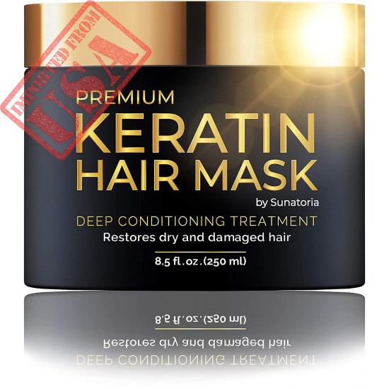 2021 Premium Keratin Hair Mask - Professional Treatment for Hair Repair, Nourishment & Beauty - Hair Mask - Vitamin Complex for All Hair Types - with Omega 3, 9, Vitamin E - Protein Nourishment Mask