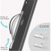 SleekStrip Stand & Grip - Ultra Thin Phone Strap Holder for Hand with 2-Angle Stand, Modern Design with Strong Hold Adhesive, Fits Most iPhone and Android Phone Cases, Wireless Chargers and Car Mounts