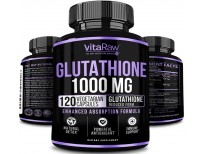 Glutathione 1000mg Immune Support, Liver Detox & Cleanse, Brain Booster, Anti Aging, Reduced Glutathione Supplement w/ Alpha Lipoic Acid, Anti Inflammatory Pure L Glutathione Skin Care Pills