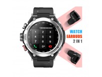 2021 BT Call Function Smartwatch Blood Pressure Smart Watch GPS Fitness Bracelet And Wireless Earphone TWS Earbuds 2 In 1