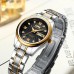 Men and Women Fashion Stainless Steel Set Watches Fashion Luxury Wristwatch Date Day Quartz Lover's Couple Watch