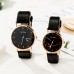 WJ-8733 Hot Selling Fashion High Quality Lover Cheap Quartz Couple Watch Leather Couple Wrist Watch