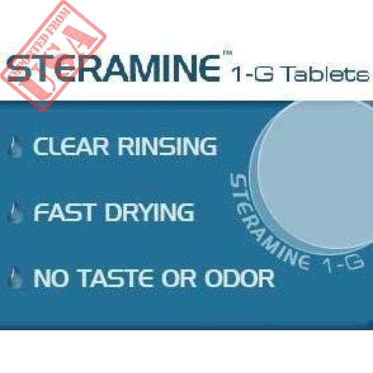 Steramine Quaternary Sanitizing Tablets Case of 6