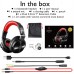 Bluetooth Bass Headphones, 30 Hrs Play Time Stereo Wireless Headset with Detachable Mic, Gaming Foldable Headsets with 50mm Neodymium Drivers for Office, PC, TV, Cell Phones - OneAudio