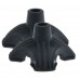 2 Pieces Anti Slip Quad Rubber Replacement Tip Base For Elderly Cane Walking Stick Crutches 7/8 Inches