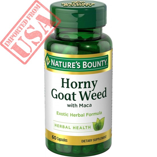 Original Nature's Bounty Horny Goat Weed with Maca Sale in Pakistan 