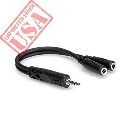 Hosa YMM-232 3.5 mm TRS to Dual 3.5 mm TRSF Y Cable