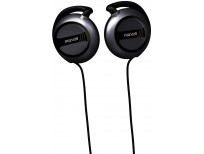 Maxell EC-150 Wired Lightweight Soft Touch Rubber Cord Stereo Line Ear Clips 30mm Drivers, Black (190561)