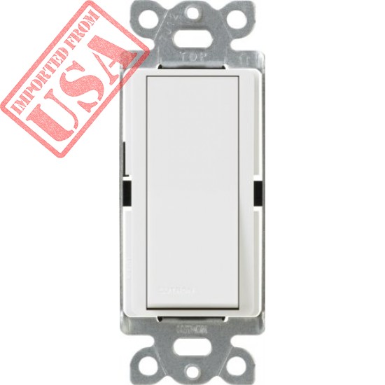 Lutron Claro On/Off Switch, 15 Amp, 3-Way, CA-3PS-WH, White