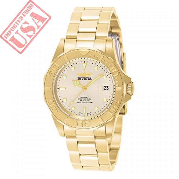 sigte Assimilate fortjener invicta mens pro diverjapanese automatic gold tone stainless steel sport  watch shop online in pakistan