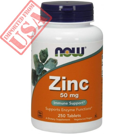 100% original Imported NOW Supplements, Zinc 50 mg buy online in Pakistan