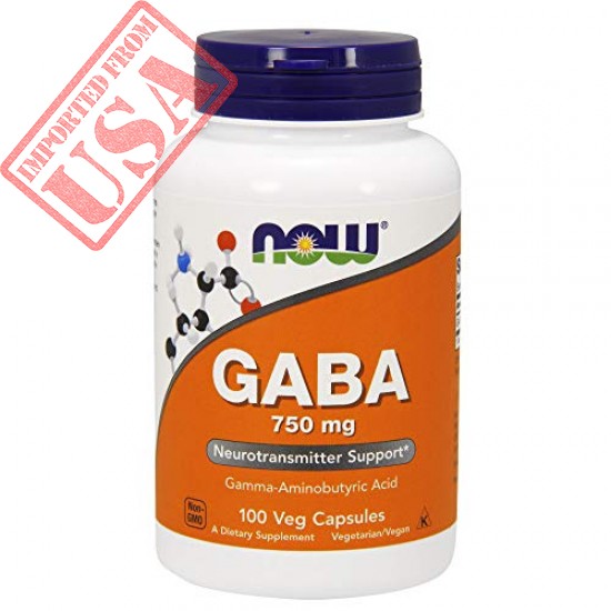 Buy 100% Original Now Gaba 750mg, 100 Veg Capsules Imported From Thailand Sale In Pakistan