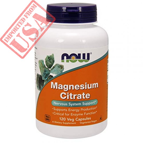 Buy original NOW Magnesium Citrate 400 Milligram imported, sale online in Pakistan