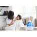 Crane Drop Ultrasonic Cool Mist Humidifier, Filter Free, 1 Gallon, 500 Sq Ft Coverage, Air Humidifier for Plants Home Bedroom Baby Nursery and Office, Blue and White