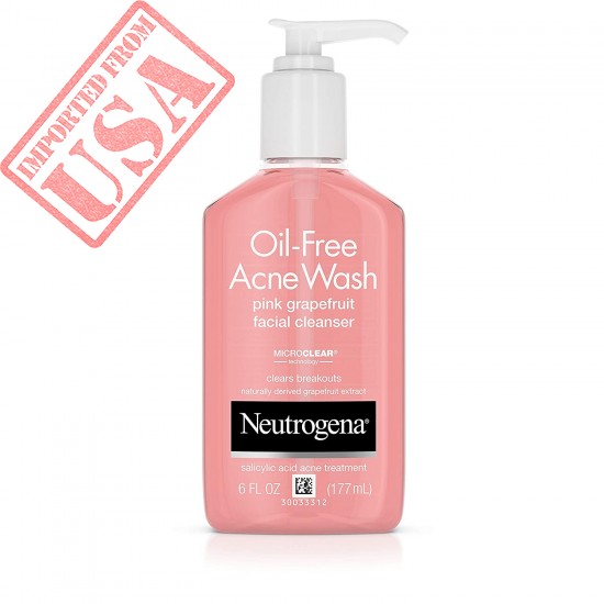 Neutrogena Oil-Free Acne Wash Facial Cleanser, Pink Grapefruit Online in Pakistan