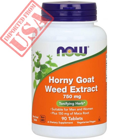 Shop Horny Goat Weed Extract of Maca Root by NOW Supplements in Pakistan