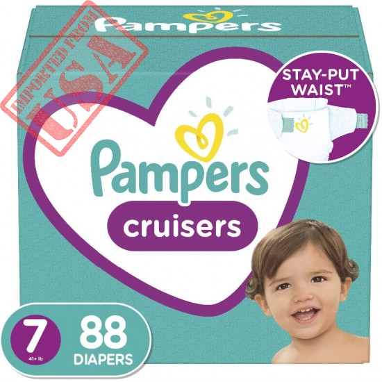Diapers Size 7, 88 Count - Pampers Cruisers Disposable Baby Diapers, ONE MONTH SUPPLY (Packaging May Vary)
