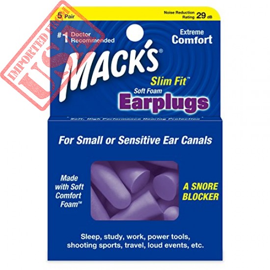 Original Mack's Slim Fit Soft Foam Earplugs online in Pakistan