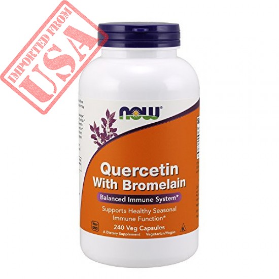 Buy original NOW Brand Quercetin with Bromelain 240 Veg Capsules in Pakistan