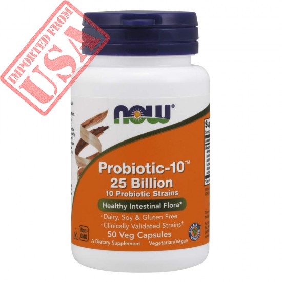 Original NOW Probiotic-10 25 Billion Imported from USA, sale online in Pakistan