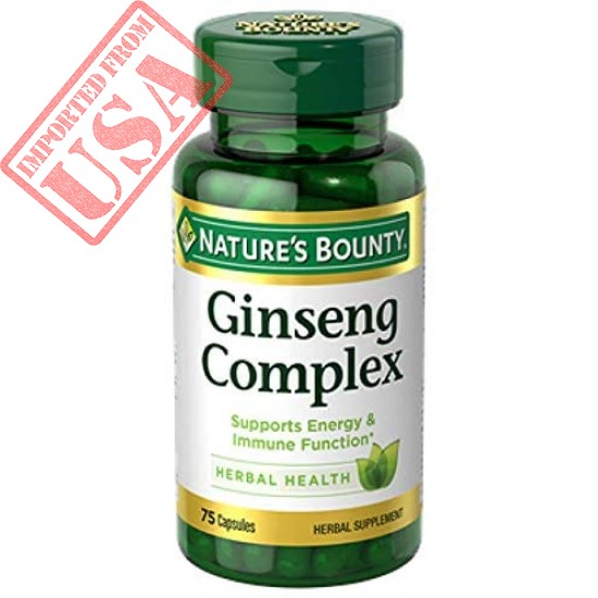 Ginseng by Nature's Bounty, Ginseng Complex Capsules Supports Vitality & Immune Function, 75 Capsules