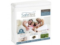 Twin Size SafeRest Premium Hypoallergenic Waterproof Mattress Protector - Vinyl Free