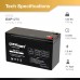 ExpertPower 12v 7ah Rechargeable Sealed Lead Acid Battery