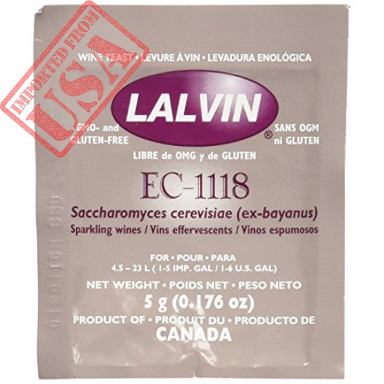 Buy Original Lalvin Dried Wine Yeast Ec #1118 (Pack Of 10) Made In USA