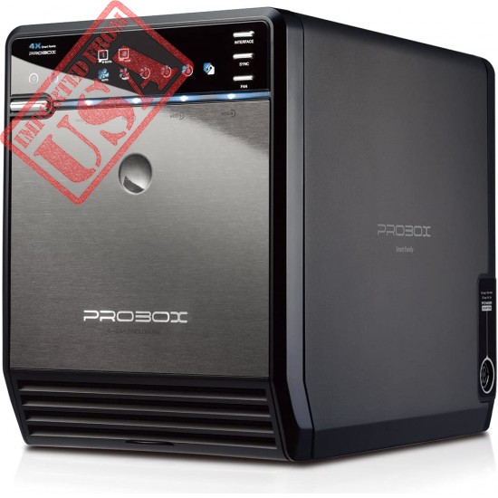 Mediasonic ProBox HF2-SU3S2 4 Bay 3.5” SATA HDD Enclosure – USB 3.0 & eSATA Support SATA 3 6.0Gbps HDD transfer speed