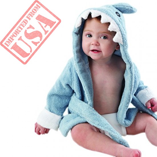 Get online Imported Baby Robes Blue Shark Shaped in Pakistan 