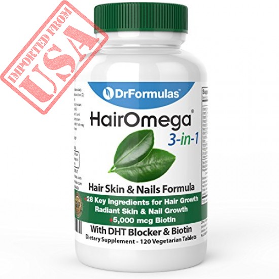 Buy DrFormulas HairOmega 3-in-1 Hair Growth Vitamins with DHT Blocker Online in Pakistan