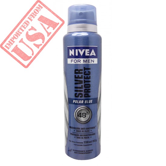 Buy Nivea for Men Silver Protect Polar Blue Antiperspirant Spray Online in Pakistan