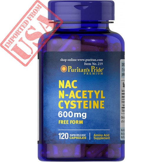 Puritan's Pride N-Acetyl Cysteine (NAC) 600 mg, 120 Capsules