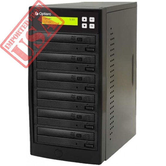 Optiarc 1 to 5 24X Burner M-Disc Support CD DVD Duplicator - Standalone Copier Duplication Tower