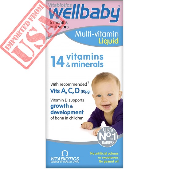 Vitabiotics Wellkid Baby and Infant Vitamins (150ml)