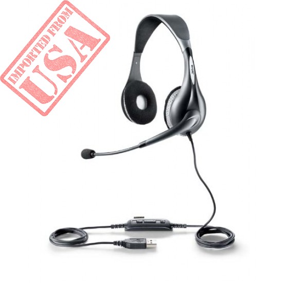 Original Jabra UC VOICE 150 MS Duo Lync Optimized Corded Headset for Softphone online in Pakistan