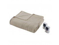 shop imported soft microfleece electric heated blanket by beautyrest