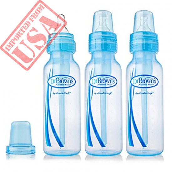 Buy dr. Brown's bpa free 8 oz 3 pack bottles -100%-original imported-from-usa