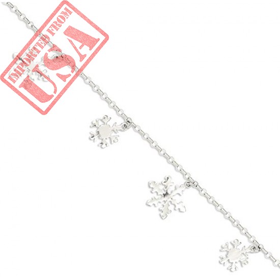 Buy ICE CARATS 925 Sterling Silver Snowflake Bracelet Online in Pakistan