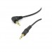 6 inch 3.5mm Male Right Angle to 3.5mm Male Gold Stereo Audio Cable imported from USA