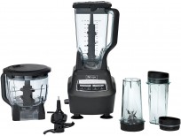 Ninja BL770 Mega Kitchen System and Blender with Total Crushing Pitcher, Food Processor Bowl, Dough Blade, To Go Cups, 1500-Watt Base, Black