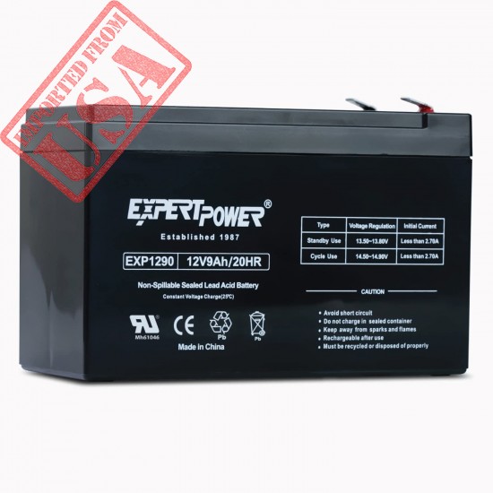 ExpertPower EXP1290 12 Volt 9 Amp Rechargeable Battery