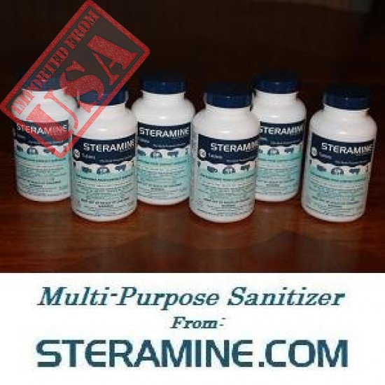 Steramine Quaternary Sanitizing Tablets, Case of 6