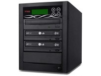 BestDuplicator 2 Target (1 to 2) 24X SATA DVD Duplicator Built-in LG Burner DVD Burner (128MB Buffer) + Free Nero 10 Multimedia Suite Essentials CD/DVD Burner Software - Professional DVD CD Duplication Copier Machine