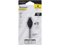 Nite Ize Radiant MicroLight, 6 Lumen LED Key Chain Flashlight With Clip, Black Body With White LED