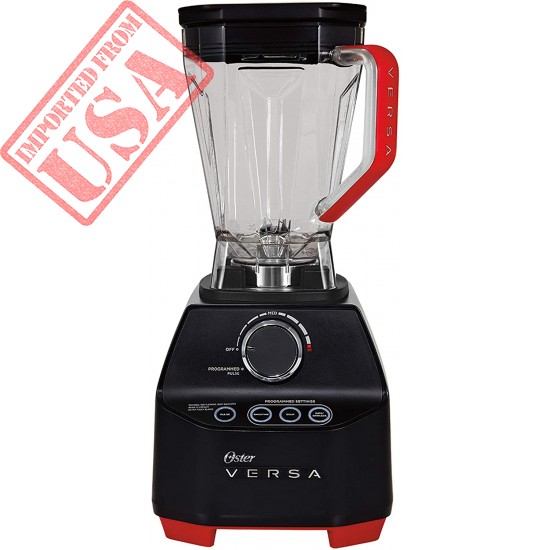 Oster Versa Blender | 1400 Watts | Stainless Steel Blade | Low Profile Jar | Perfect for Smoothies, Soups, Black