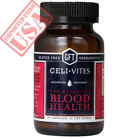 CeliVites Blood Health Iron plus minerals supplement capsules, 30 count