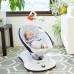 4moms rockaRoo Baby Swing, Compact Baby Rocker with Front to Back Gliding Motion, Smooth, Nylon Fabric, Grey Classic